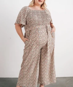 HAY Lindie Smocked Jumpsuit | Multi Floral