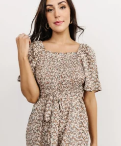 HAY Lindie Smocked Jumpsuit | Multi Floral 13 HAY Lindie Smocked Jumpsuit | Multi Floral