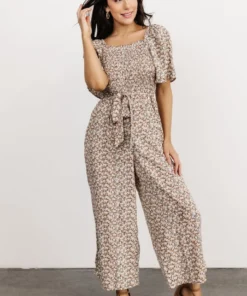 HAY Lindie Smocked Jumpsuit | Multi Floral 20 HAY Lindie Smocked Jumpsuit | Multi Floral