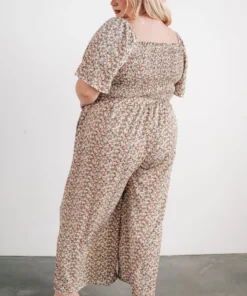 HAY Lindie Smocked Jumpsuit | Multi Floral 19 HAY Lindie Smocked Jumpsuit | Multi Floral