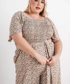 HAY Lindie Smocked Jumpsuit | Multi Floral 21 HAY Lindie Smocked Jumpsuit | Multi Floral