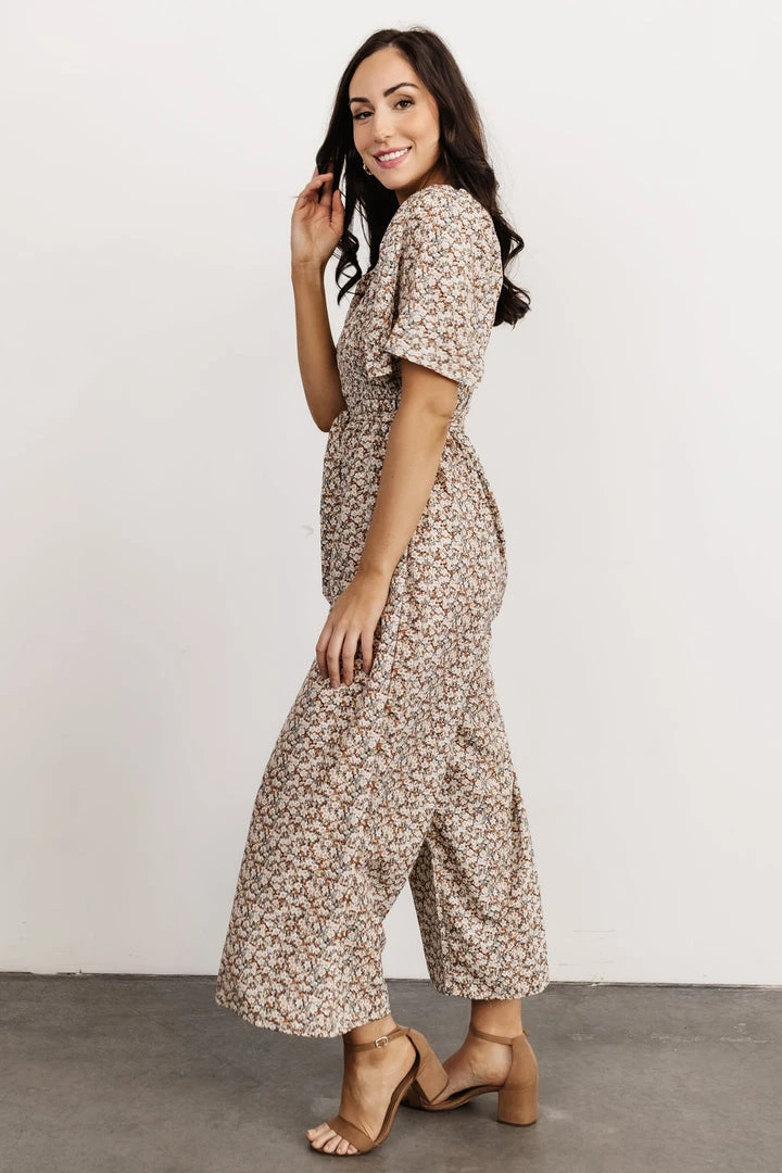 HAY Lindie Smocked Jumpsuit | Multi Floral 5 HAY Lindie Smocked Jumpsuit | Multi Floral