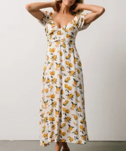 POL Linnea Midi Dress | Lemon Print Dresses 11 POL Linnea Midi Dress | Lemon Print Dresses
