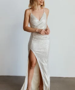 RR Linz Sequin Maxi Dress | Cream Dresses 13 RR Linz Sequin Maxi Dress | Cream Dresses