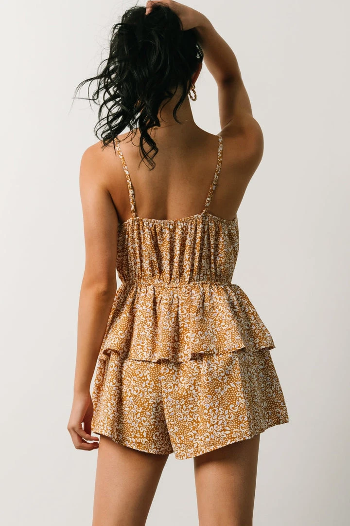 HAY Lorenzo Romper | Mustard Print Boho 5 HAY Lorenzo Romper | Mustard Print Boho