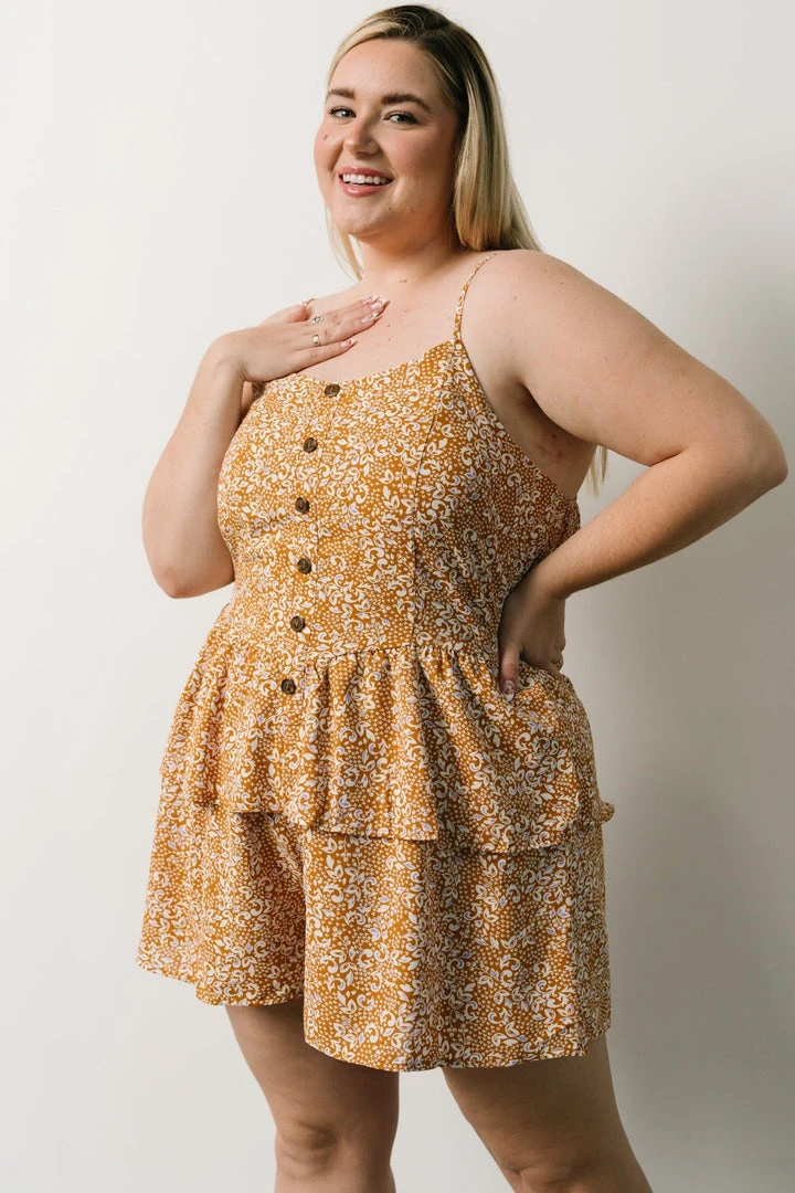 HAY Lorenzo Romper | Mustard Print Boho 11 HAY Lorenzo Romper | Mustard Print Boho