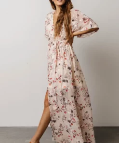 BB Custom Luca Jacquard Kimono Maxi Dress | Cherry Blossom Floral Dresses 9 BB Custom Luca Jacquard Kimono Maxi Dress | Cherry Blossom Floral Dresses