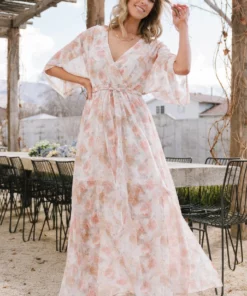 BB Custom Luca Jacquard Kimono Maxi Dress | Pastel Floral Dresses 20 BB Custom Luca Jacquard Kimono Maxi Dress | Pastel Floral Dresses