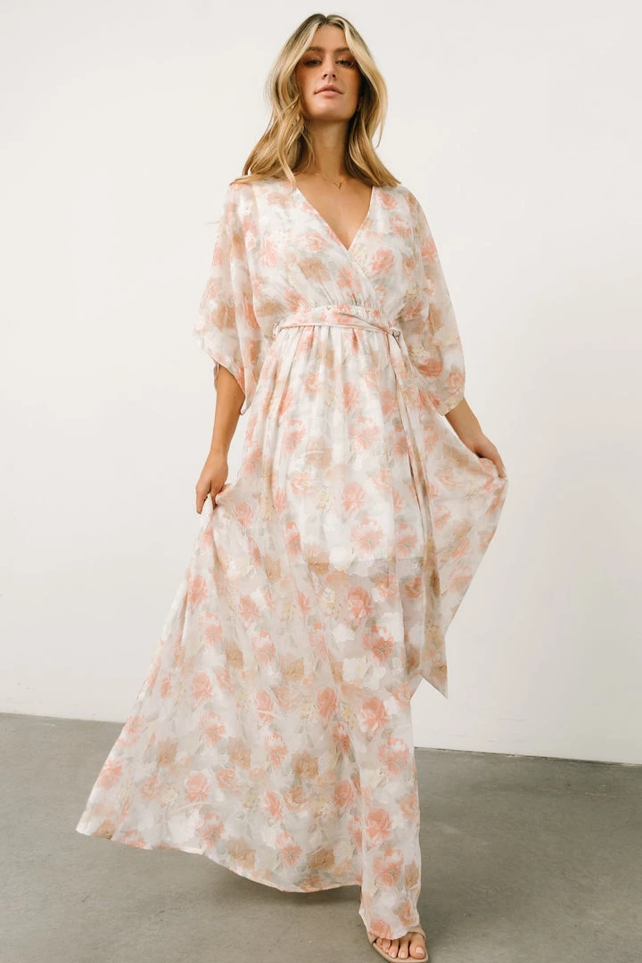 BB Custom Luca Jacquard Kimono Maxi Dress | Pastel Floral Dresses 11 BB Custom Luca Jacquard Kimono Maxi Dress | Pastel Floral Dresses