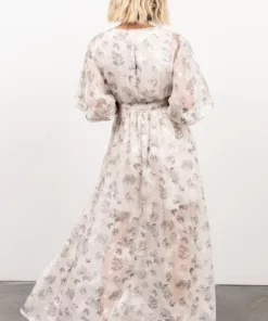 BB Custom Dresses Luca Jacquard Kimono Maxi Dress | Sage 25 BB Custom Dresses Luca Jacquard Kimono Maxi Dress | Sage