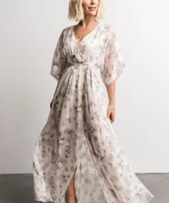 BB Custom Dresses Luca Jacquard Kimono Maxi Dress | Sage 19 BB Custom Dresses Luca Jacquard Kimono Maxi Dress | Sage