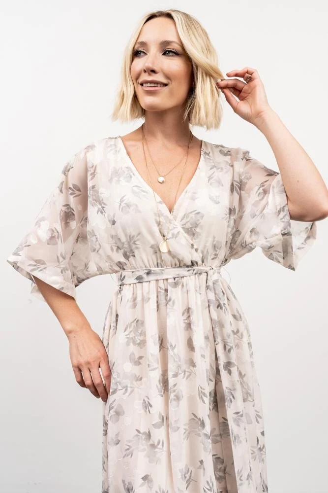 BB Custom Dresses Luca Jacquard Kimono Maxi Dress | Sage 10 BB Custom Dresses Luca Jacquard Kimono Maxi Dress | Sage