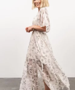 BB Custom Dresses Luca Jacquard Kimono Maxi Dress | Sage 23 BB Custom Dresses Luca Jacquard Kimono Maxi Dress | Sage