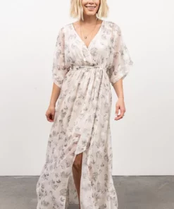 BB Custom Dresses Luca Jacquard Kimono Maxi Dress | Sage 22 BB Custom Dresses Luca Jacquard Kimono Maxi Dress | Sage