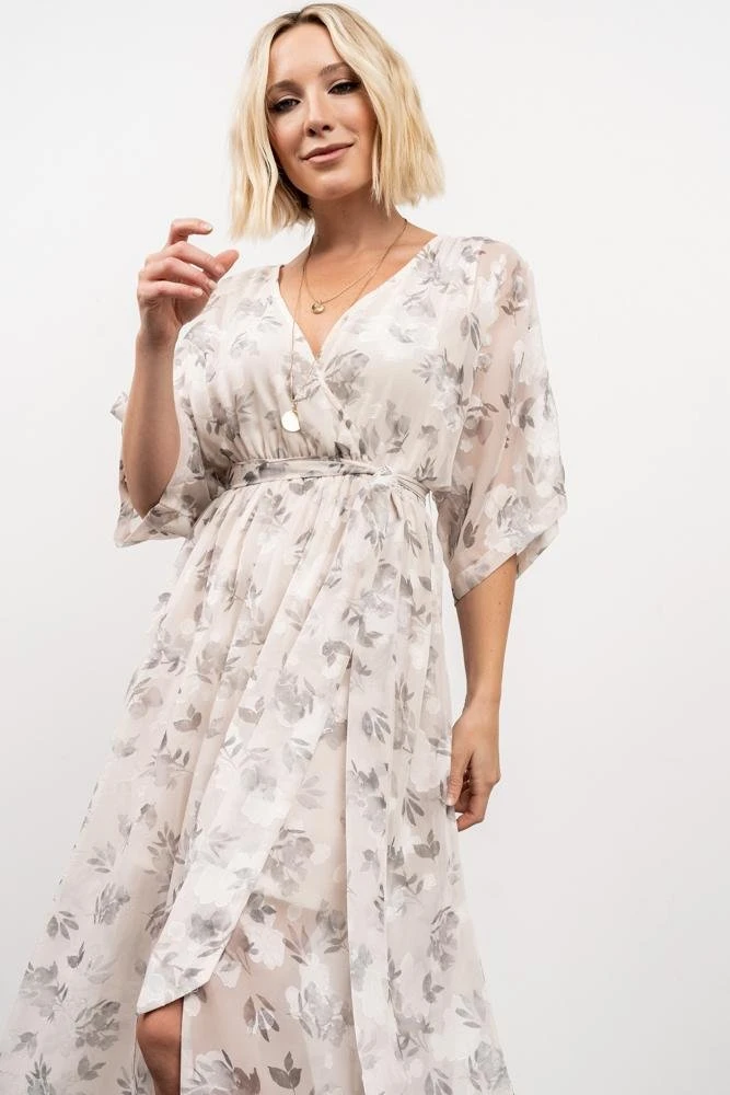 BB Custom Dresses Luca Jacquard Kimono Maxi Dress | Sage 4 BB Custom Dresses Luca Jacquard Kimono Maxi Dress | Sage