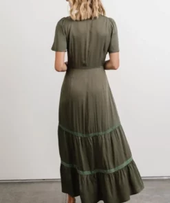 POL Lumi Tiered Maxi Dress | Dusty Green Dresses 12 POL Lumi Tiered Maxi Dress | Dusty Green Dresses