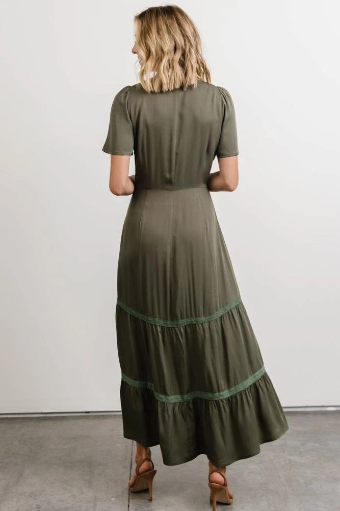 POL Lumi Tiered Maxi Dress | Dusty Green Dresses 5 POL Lumi Tiered Maxi Dress | Dusty Green Dresses