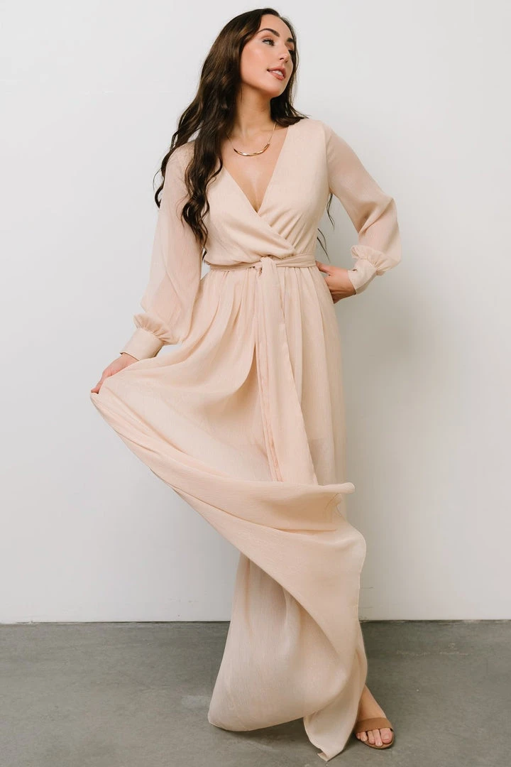 RR Dresses Luna Sparkle Maxi Dress | Champagne 2 RR Dresses Luna Sparkle Maxi Dress | Champagne