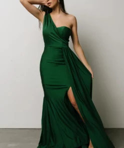 RR Dresses Lux One Shoulder Gown | Green 21 RR Dresses Lux One Shoulder Gown | Green