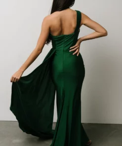 RR Dresses Lux One Shoulder Gown | Green 20 RR Dresses Lux One Shoulder Gown | Green