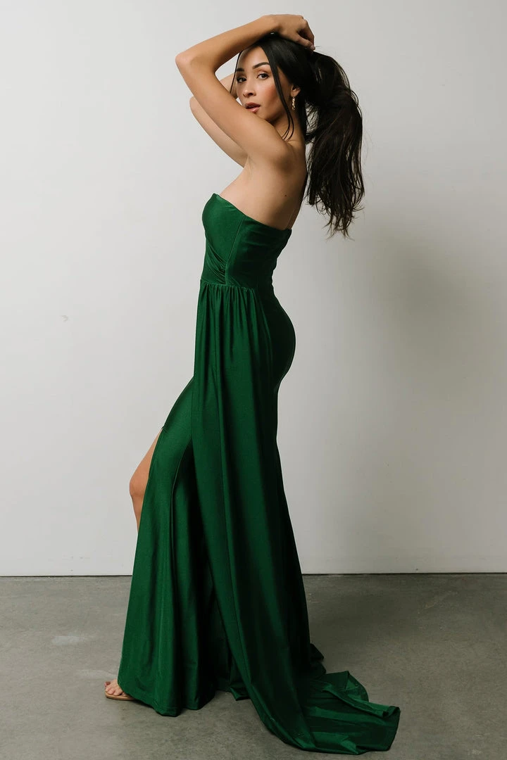 RR Dresses Lux One Shoulder Gown | Green 5 RR Dresses Lux One Shoulder Gown | Green