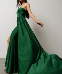 RR Dresses Lux One Shoulder Gown | Green 18 RR Dresses Lux One Shoulder Gown | Green