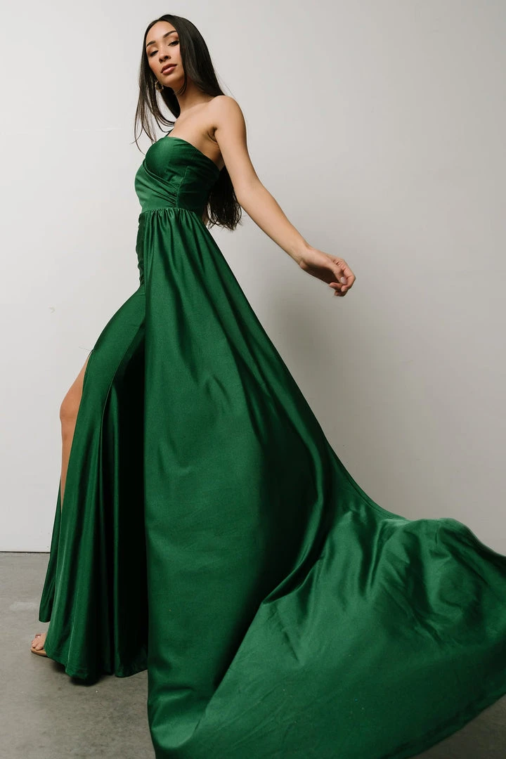 RR Dresses Lux One Shoulder Gown | Green 7 RR Dresses Lux One Shoulder Gown | Green