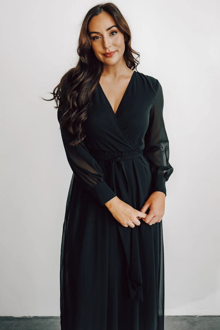 RR Lydia Maxi Dress | Black 2 RR Lydia Maxi Dress | Black