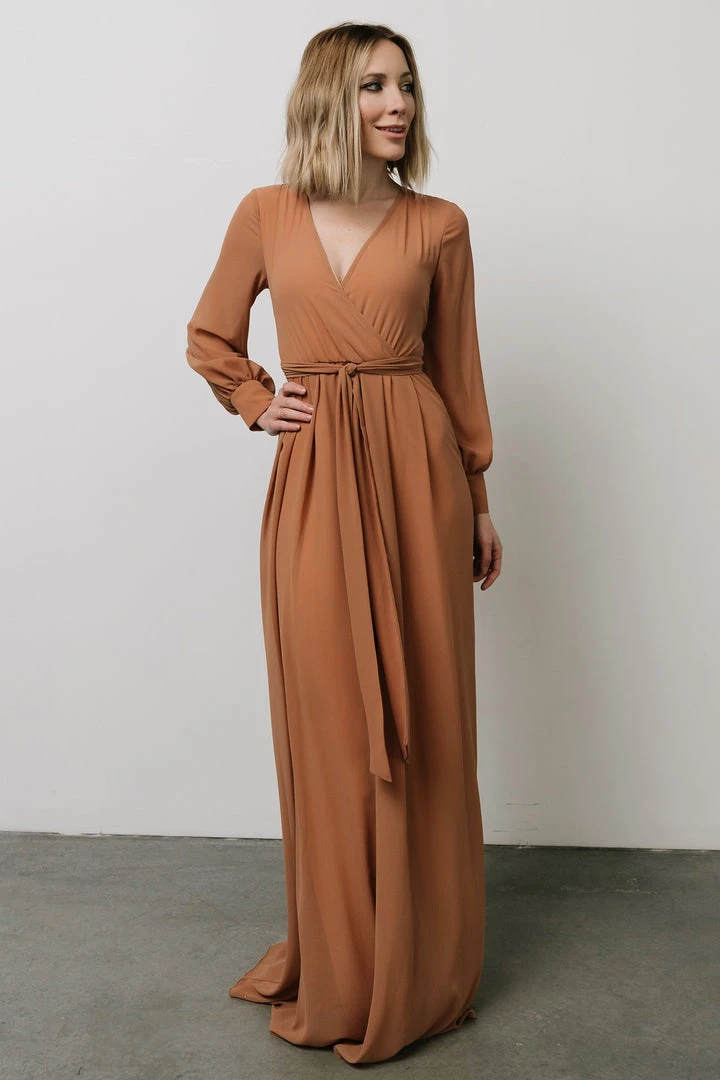 RR Lydia Maxi Dress | Light Copper 8 RR Lydia Maxi Dress | Light Copper