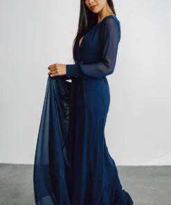 RR Lydia Maxi Dress | Navy Dresses