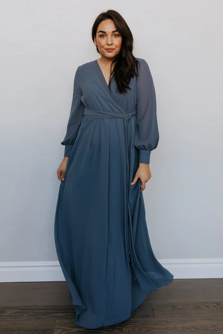 RR Dresses Lydia Maxi Dress | Slate Blue 6 RR Dresses Lydia Maxi Dress | Slate Blue