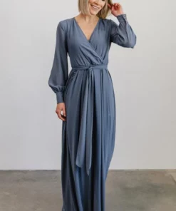 RR Dresses Lydia Maxi Dress | Slate Blue 28 RR Dresses Lydia Maxi Dress | Slate Blue