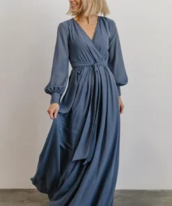 RR Dresses Lydia Maxi Dress | Slate Blue 17 RR Dresses Lydia Maxi Dress | Slate Blue
