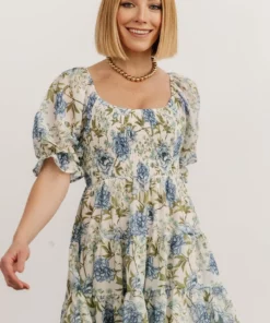 FT Dresses Mackenzie Short Dress | Blue Floral 17 FT Dresses Mackenzie Short Dress | Blue Floral