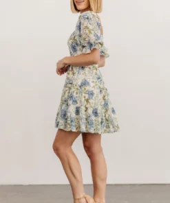 FT Dresses Mackenzie Short Dress | Blue Floral 12 FT Dresses Mackenzie Short Dress | Blue Floral