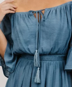Magnolia Off Shoulder Mini Dress | French Blue 9 Magnolia Off Shoulder Mini Dress | French Blue