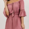 Dresses Magnolia Off Shoulder Mini Dress | Rose
