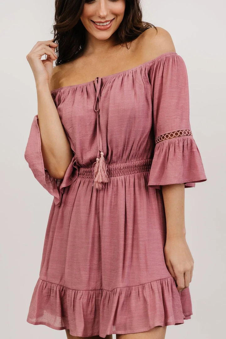 Dresses Magnolia Off Shoulder Mini Dress | Rose 1 Dresses Magnolia Off Shoulder Mini Dress | Rose