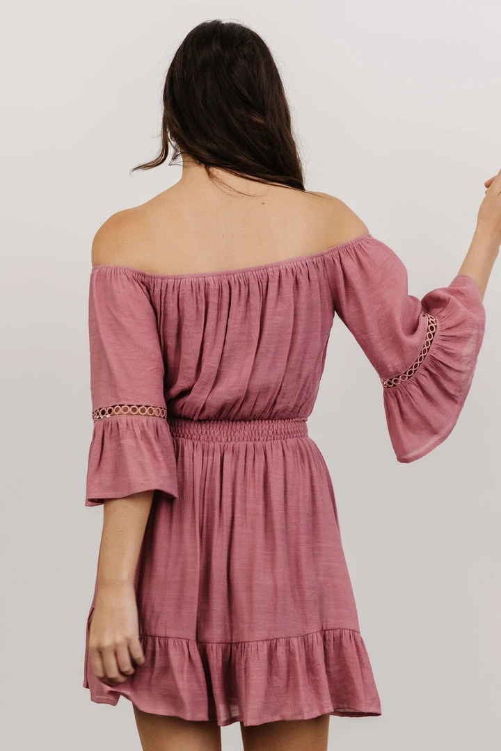 Dresses Magnolia Off Shoulder Mini Dress | Rose 3 Dresses Magnolia Off Shoulder Mini Dress | Rose