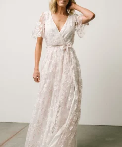 BB Custom Marseille Embossed Maxi Dress | Cherry Blossom Dresses