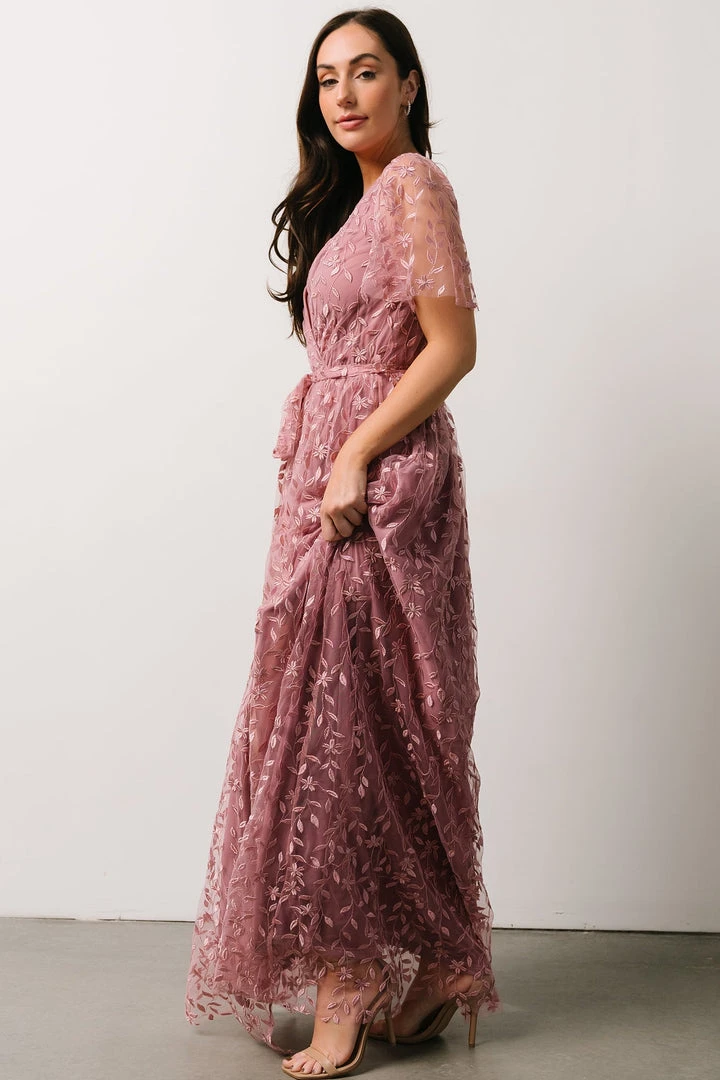 BB Custom Marseille Embossed Maxi Dress | Orchid Dresses 5 BB Custom Marseille Embossed Maxi Dress | Orchid Dresses