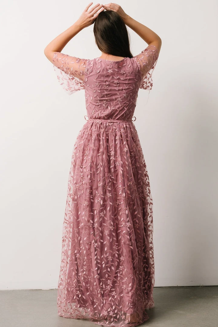 BB Custom Marseille Embossed Maxi Dress | Orchid Dresses 3 BB Custom Marseille Embossed Maxi Dress | Orchid Dresses