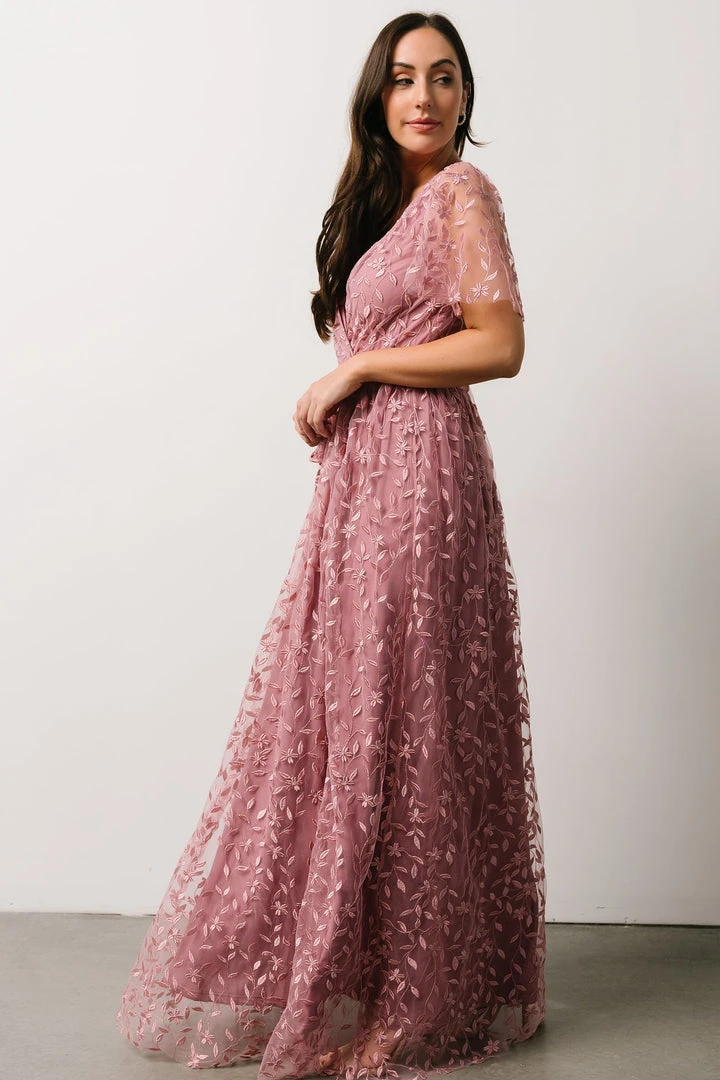 BB Custom Marseille Embossed Maxi Dress | Orchid Dresses 4 BB Custom Marseille Embossed Maxi Dress | Orchid Dresses