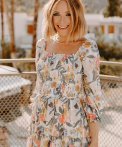 BB Custom Dresses Marta Smocked Midi Dress | Multi Floral