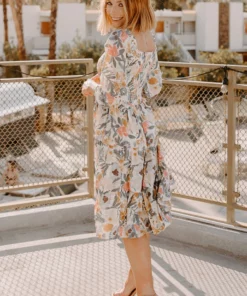 BB Custom Dresses Marta Smocked Midi Dress | Multi Floral