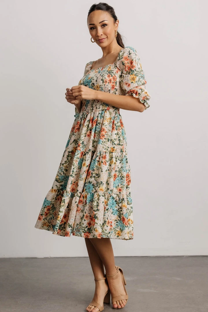 BB Custom Marta Smocked Midi Dress | Summer Floral Dresses 13 BB Custom Marta Smocked Midi Dress | Summer Floral Dresses