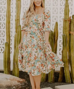 BB Custom Marta Smocked Midi Dress | Summer Floral Dresses
