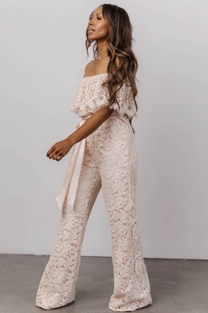 RR Maryn Lace Jumpsuit | Blush 3 RR Maryn Lace Jumpsuit | Blush