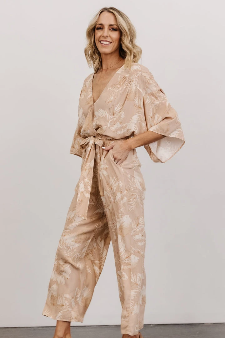 DF Maxwell Jumpsuit | Natural Palm Print Boho 7 DF Maxwell Jumpsuit | Natural Palm Print Boho