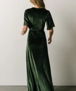 BB Custom Dresses Meghan Velvet Wrap Maxi Dress | Deep Green 19 BB Custom Dresses Meghan Velvet Wrap Maxi Dress | Deep Green